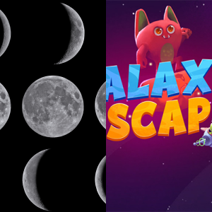 Steve Jackson Games Phases Of The Moon D6 – Würfelspiel-Zubehör Mit 3 Würfeln, Inkl. 2 Geheim-Würfel